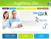 Tablet Screenshot of anglictinazlin.cz